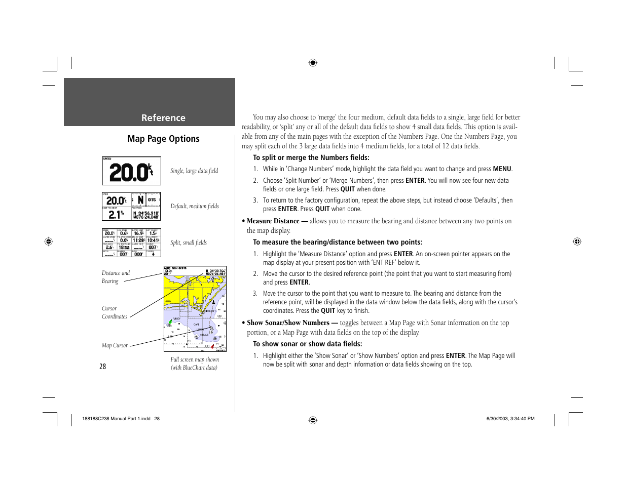 Garmin GPSMAP 238 Sounder User Manual | Page 38 / 134