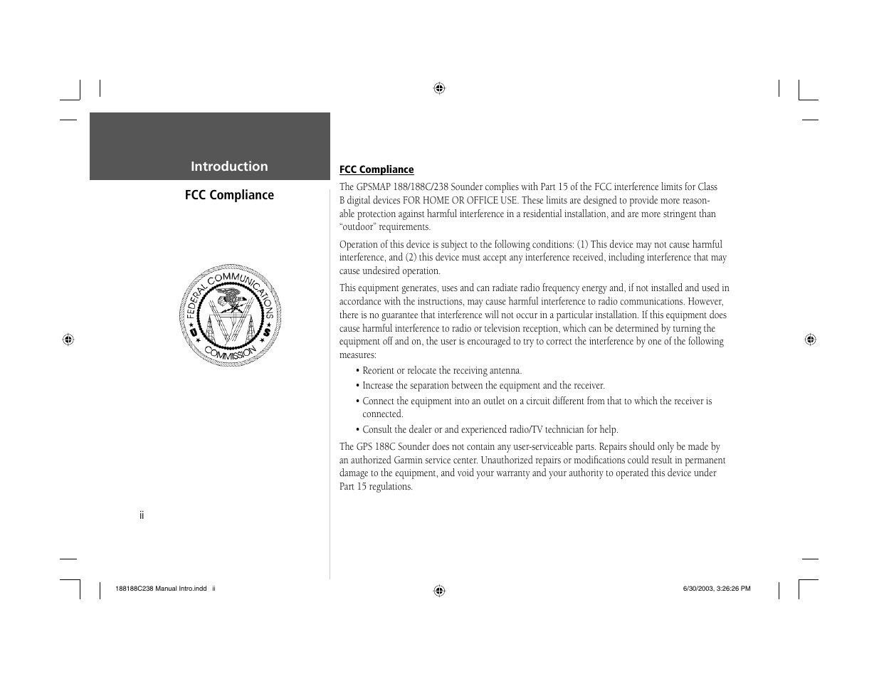 Garmin GPSMAP 238 Sounder User Manual | Page 4 / 134