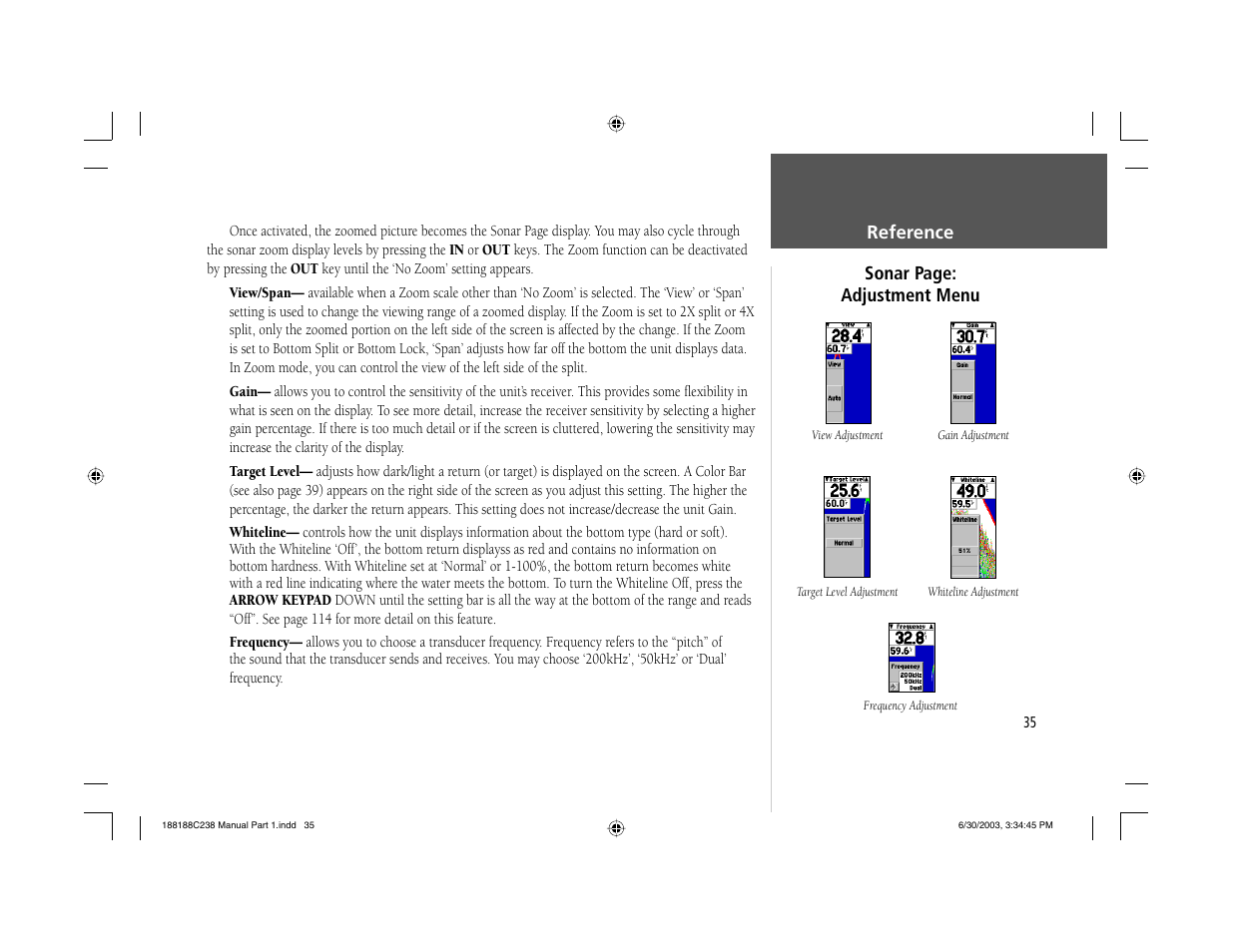 Garmin GPSMAP 238 Sounder User Manual | Page 45 / 134