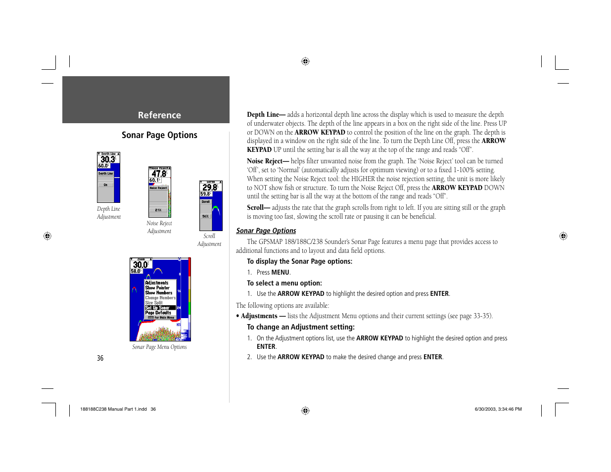 Garmin GPSMAP 238 Sounder User Manual | Page 46 / 134