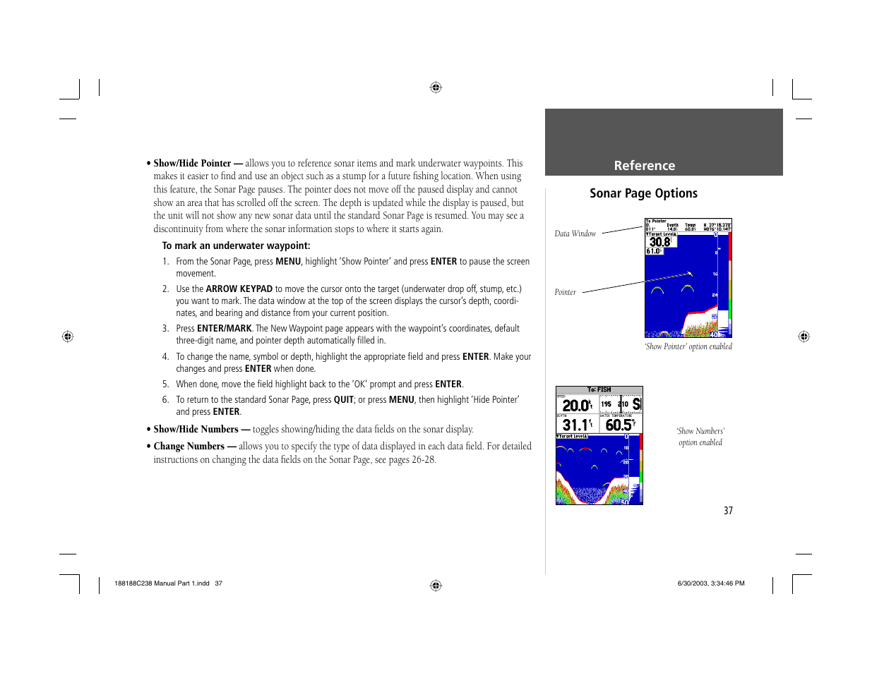 Garmin GPSMAP 238 Sounder User Manual | Page 47 / 134