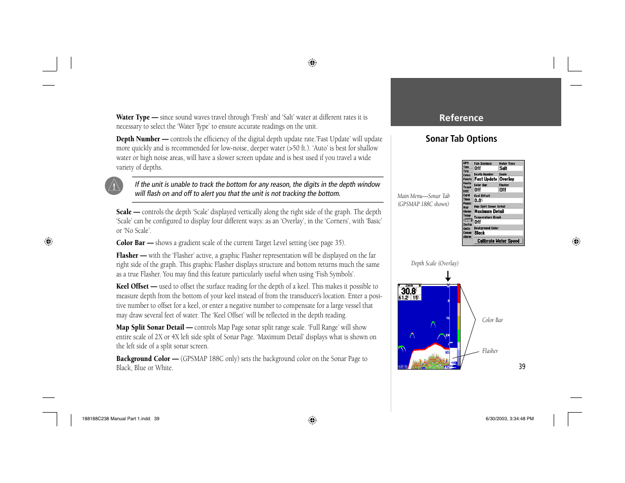 Garmin GPSMAP 238 Sounder User Manual | Page 49 / 134