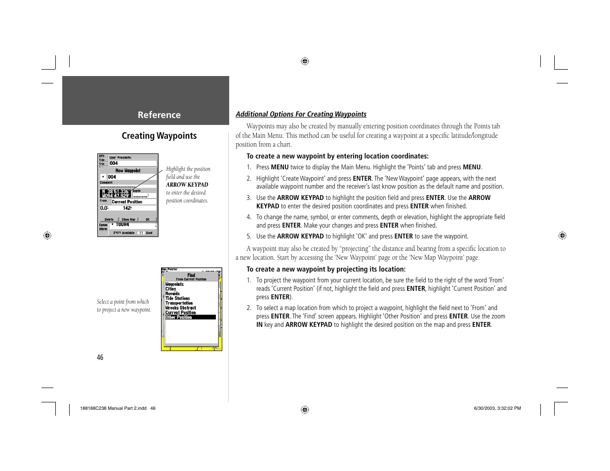 Garmin GPSMAP 238 Sounder User Manual | Page 56 / 134