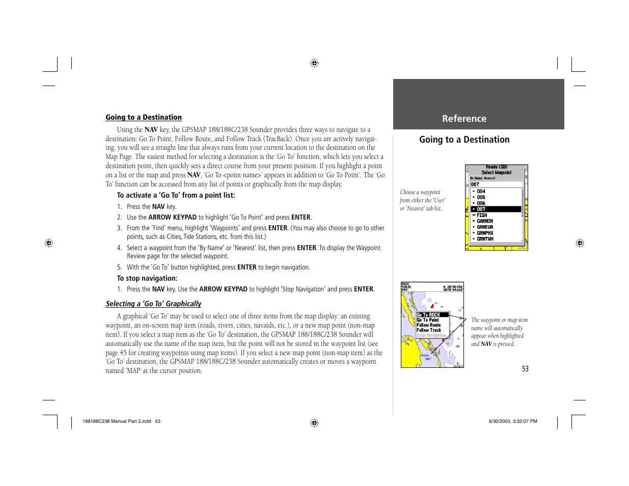 Garmin GPSMAP 238 Sounder User Manual | Page 63 / 134