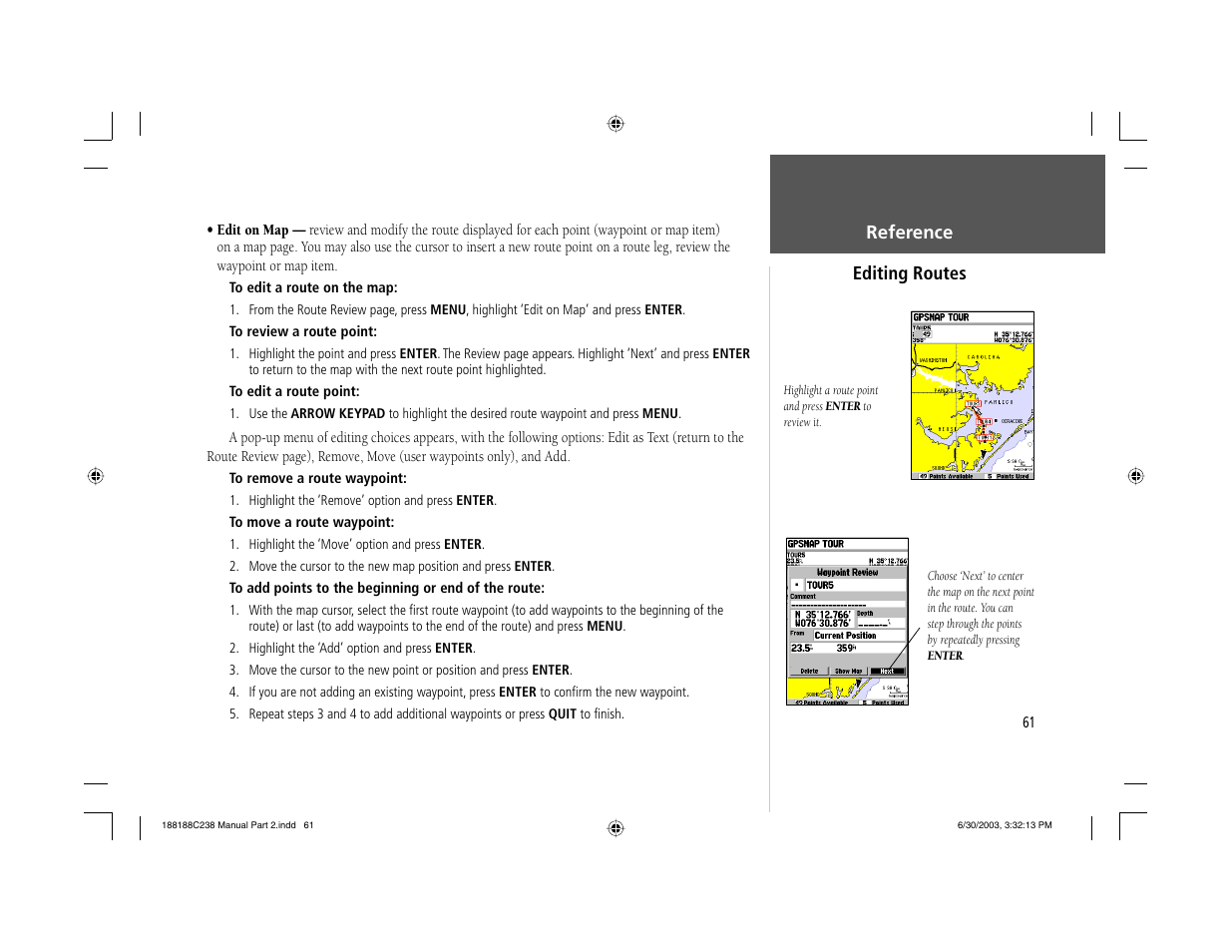 Garmin GPSMAP 238 Sounder User Manual | Page 71 / 134