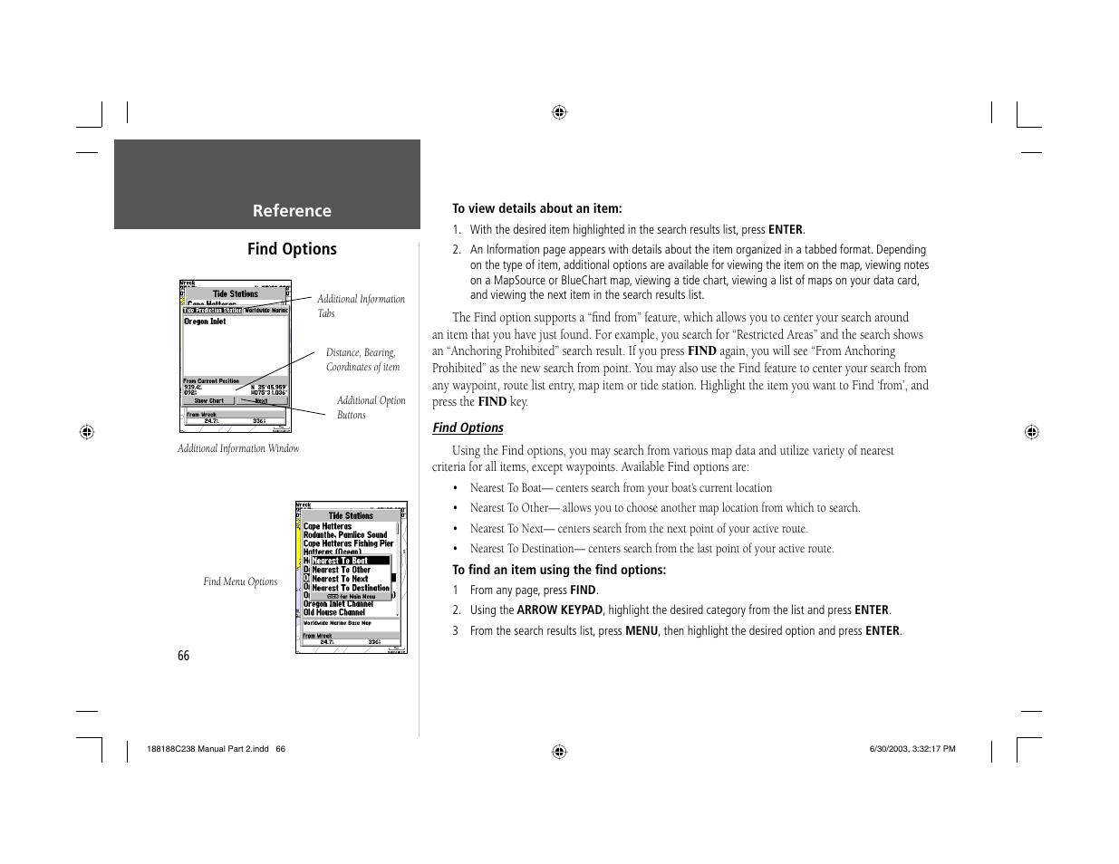 Garmin GPSMAP 238 Sounder User Manual | Page 76 / 134