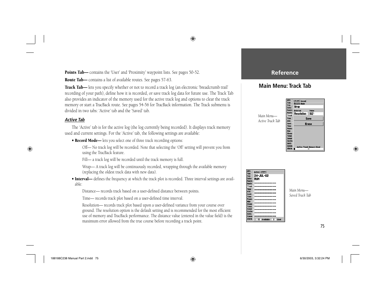 Garmin GPSMAP 238 Sounder User Manual | Page 85 / 134