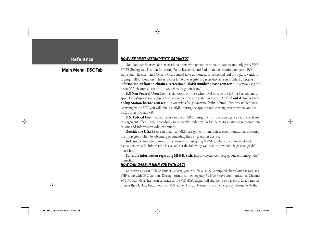 Garmin GPSMAP 238 Sounder User Manual | Page 88 / 134