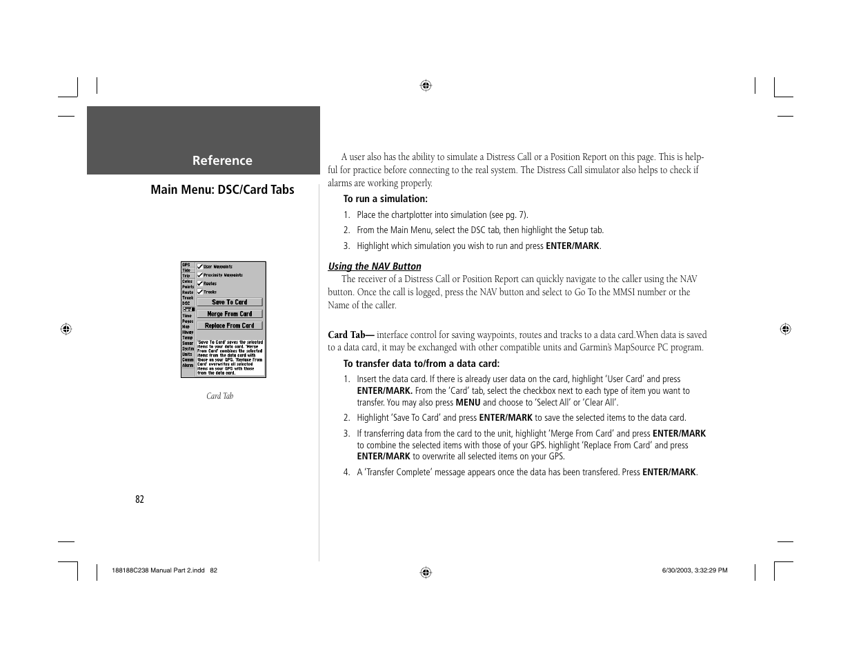 Garmin GPSMAP 238 Sounder User Manual | Page 92 / 134