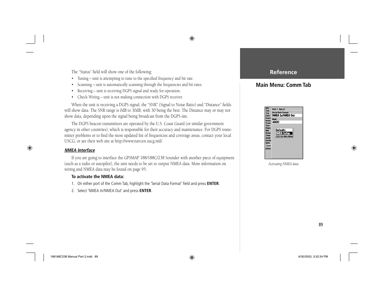 Garmin GPSMAP 238 Sounder User Manual | Page 99 / 134