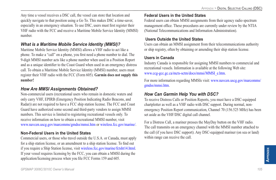 Garmin GPSMAP 3010C User Manual | Page 113 / 130