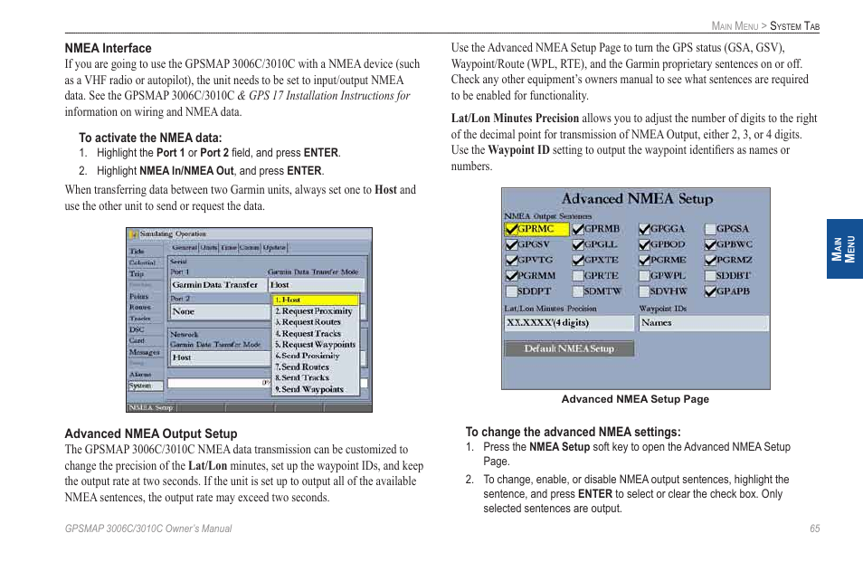 Garmin GPSMAP 3010C User Manual | Page 73 / 130