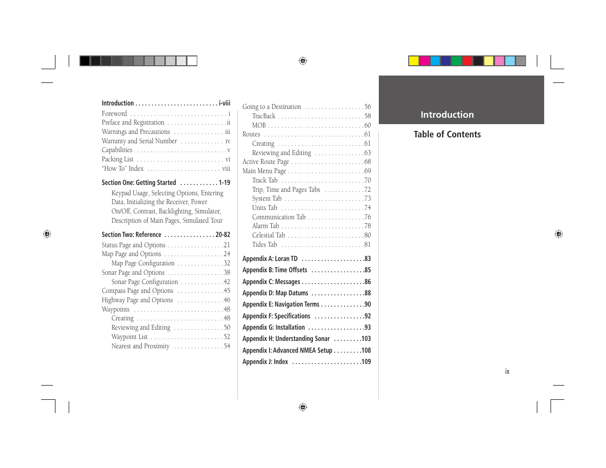 Garmin GPSMAP 168 Sounder User Manual | Page 10 / 123