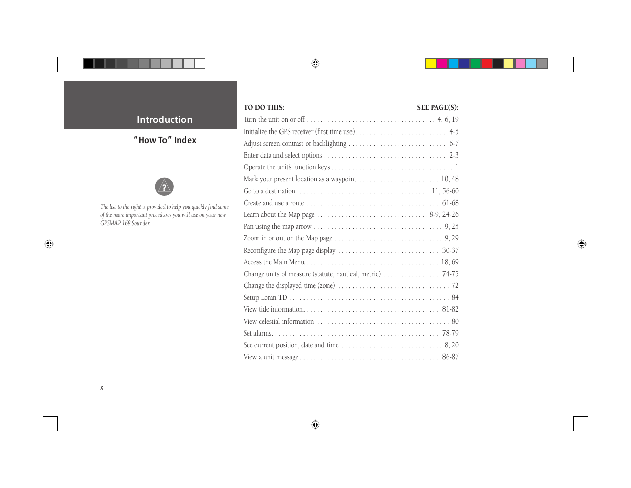 Garmin GPSMAP 168 Sounder User Manual | Page 11 / 123