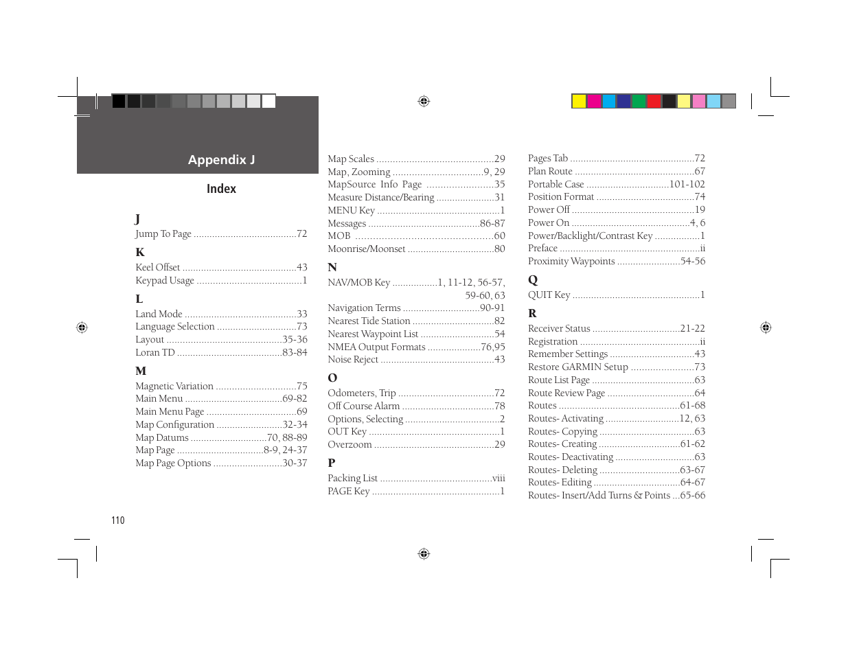 Garmin GPSMAP 168 Sounder User Manual | Page 121 / 123