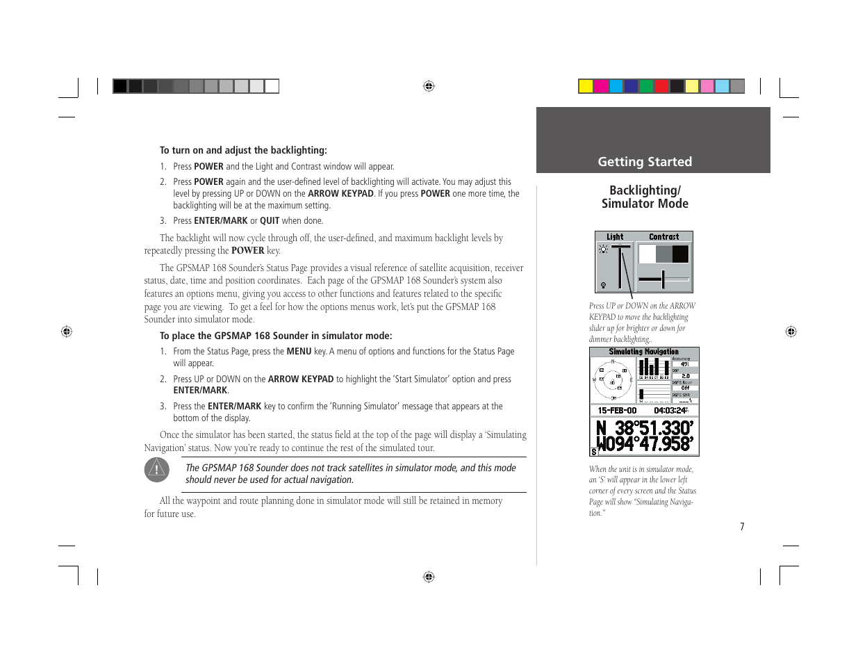 Garmin GPSMAP 168 Sounder User Manual | Page 18 / 123