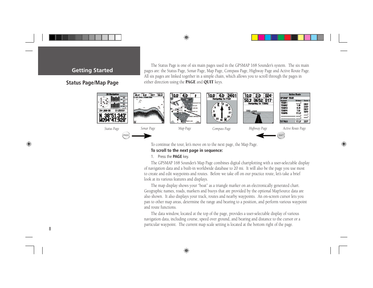 Garmin GPSMAP 168 Sounder User Manual | Page 19 / 123