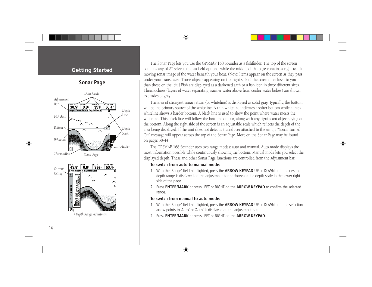 Garmin GPSMAP 168 Sounder User Manual | Page 25 / 123