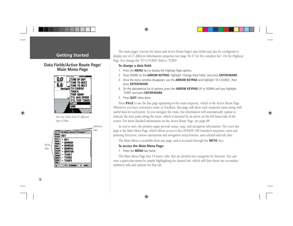 Garmin GPSMAP 168 Sounder User Manual | Page 29 / 123