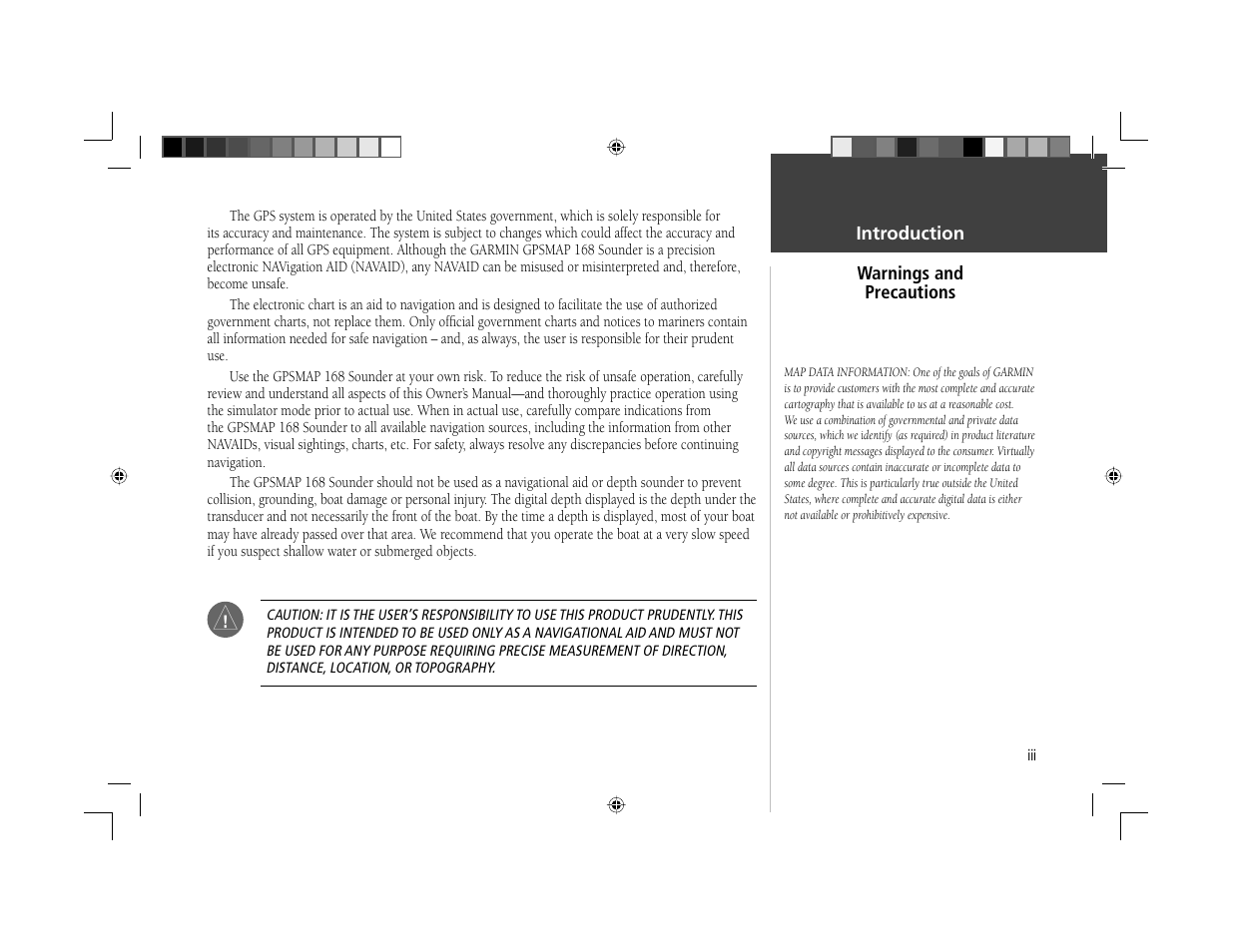 Garmin GPSMAP 168 Sounder User Manual | Page 4 / 123