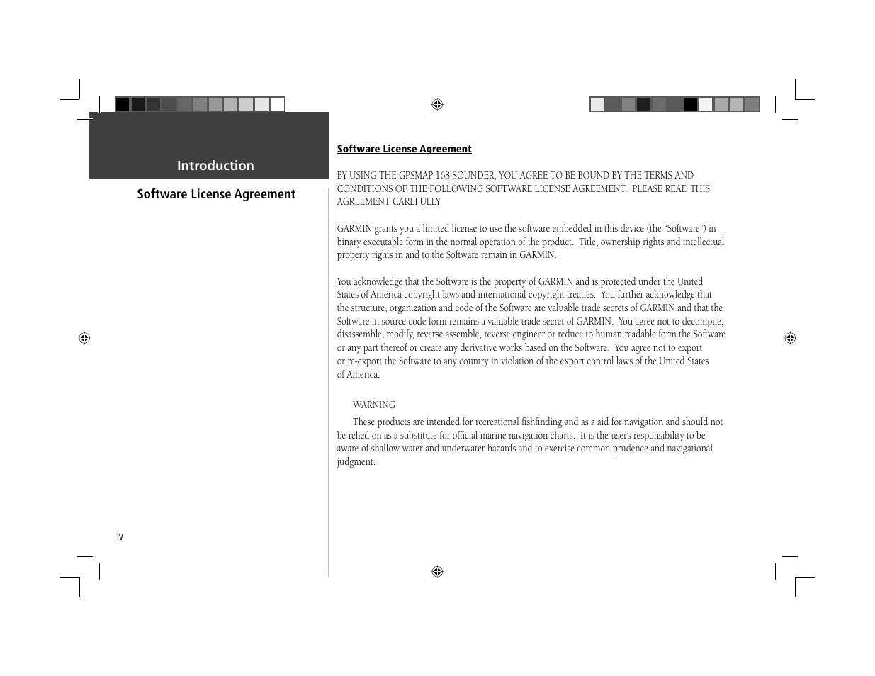 Garmin GPSMAP 168 Sounder User Manual | Page 5 / 123