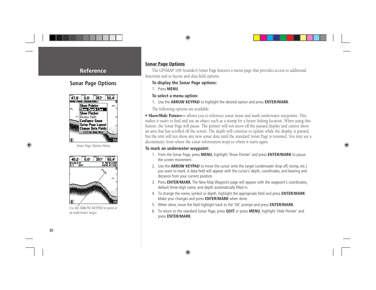 Garmin GPSMAP 168 Sounder User Manual | Page 51 / 123