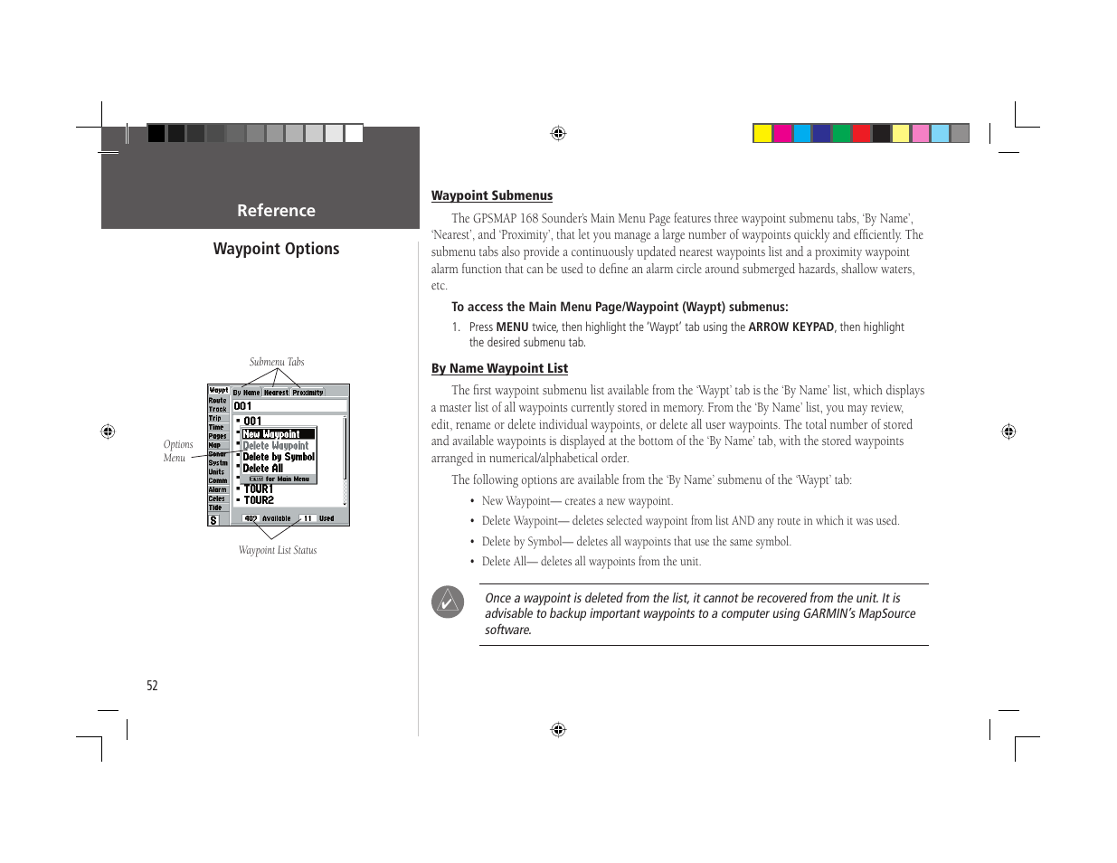 Garmin GPSMAP 168 Sounder User Manual | Page 63 / 123