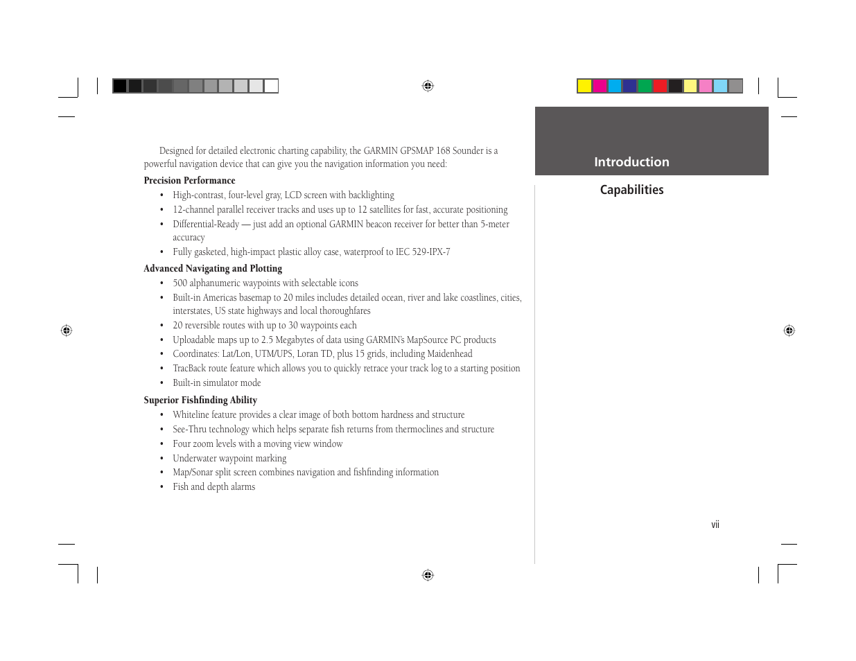 Garmin GPSMAP 168 Sounder User Manual | Page 8 / 123