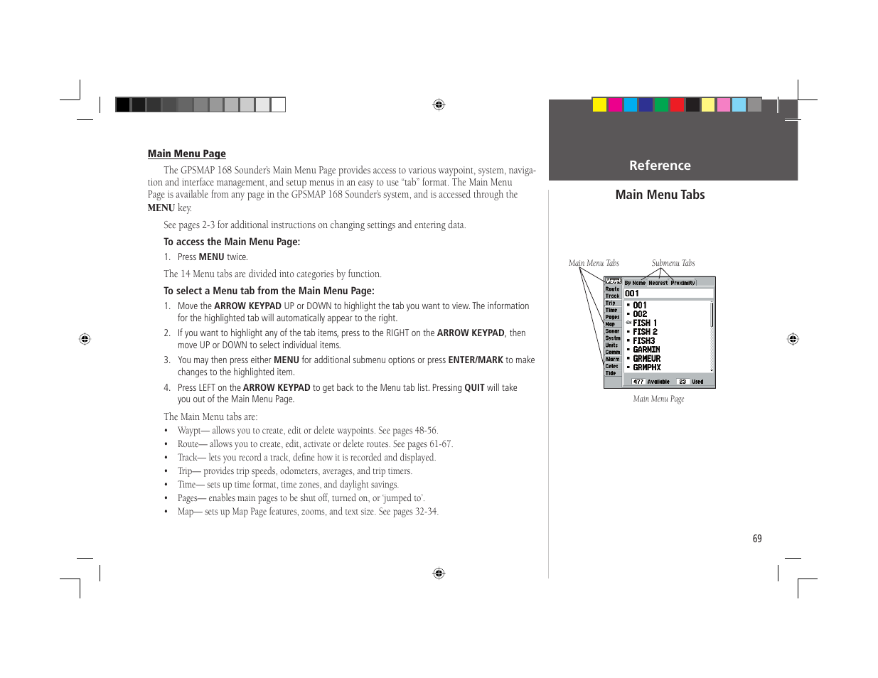 Garmin GPSMAP 168 Sounder User Manual | Page 80 / 123