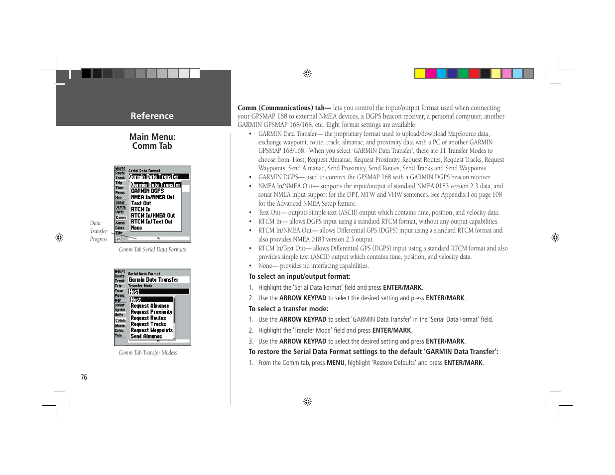 Garmin GPSMAP 168 Sounder User Manual | Page 87 / 123