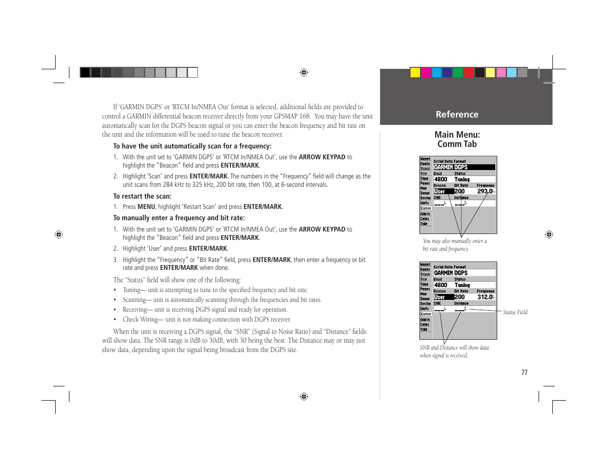 Garmin GPSMAP 168 Sounder User Manual | Page 88 / 123