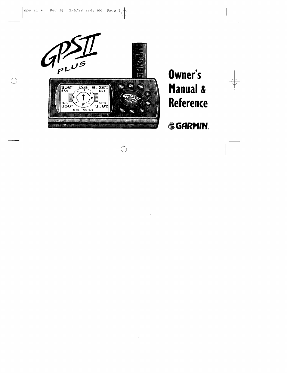 Garmin GPS II Plus User Manual | 112 pages