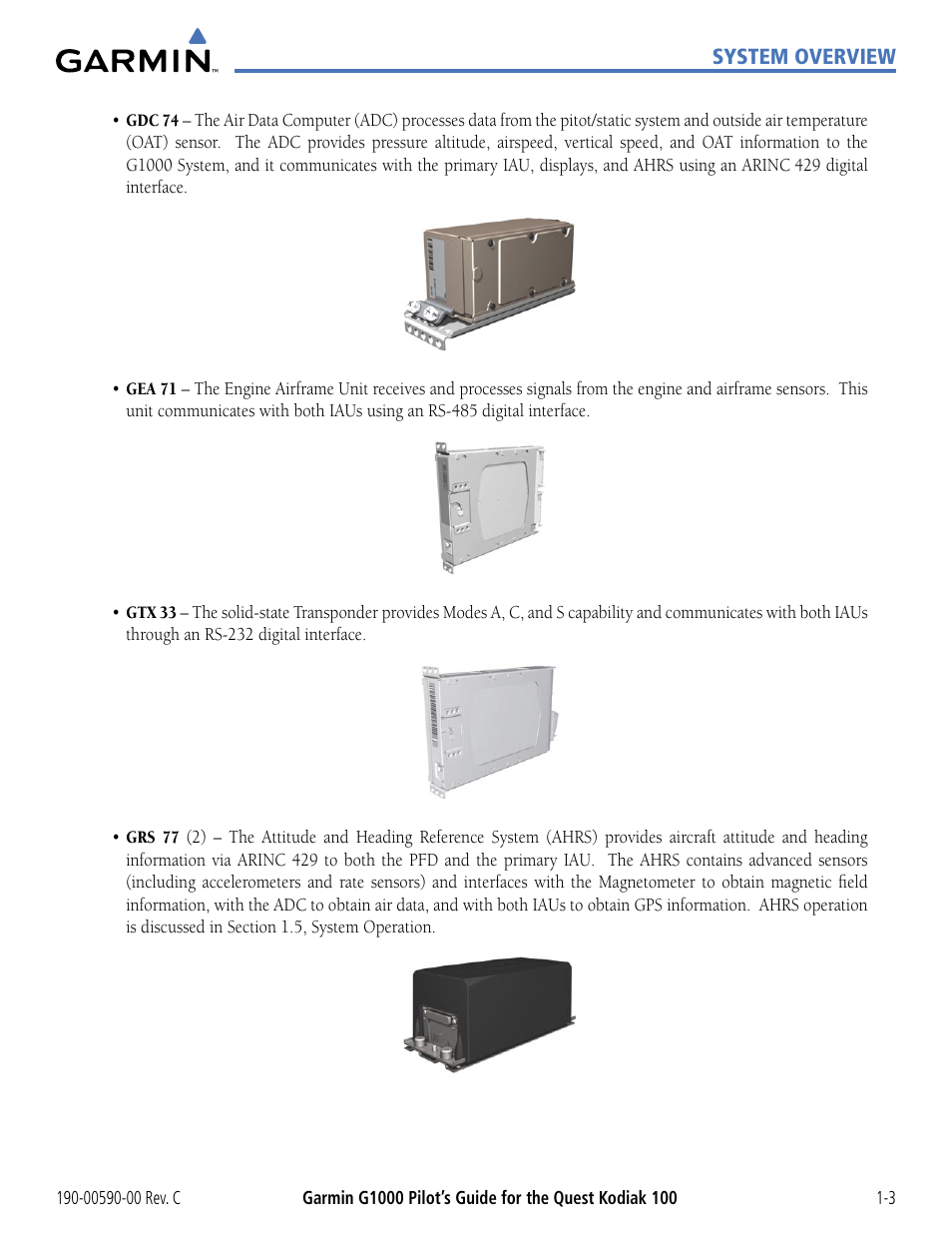 Garmin G1000 Quest Kodiak User Manual | Page 13 / 340