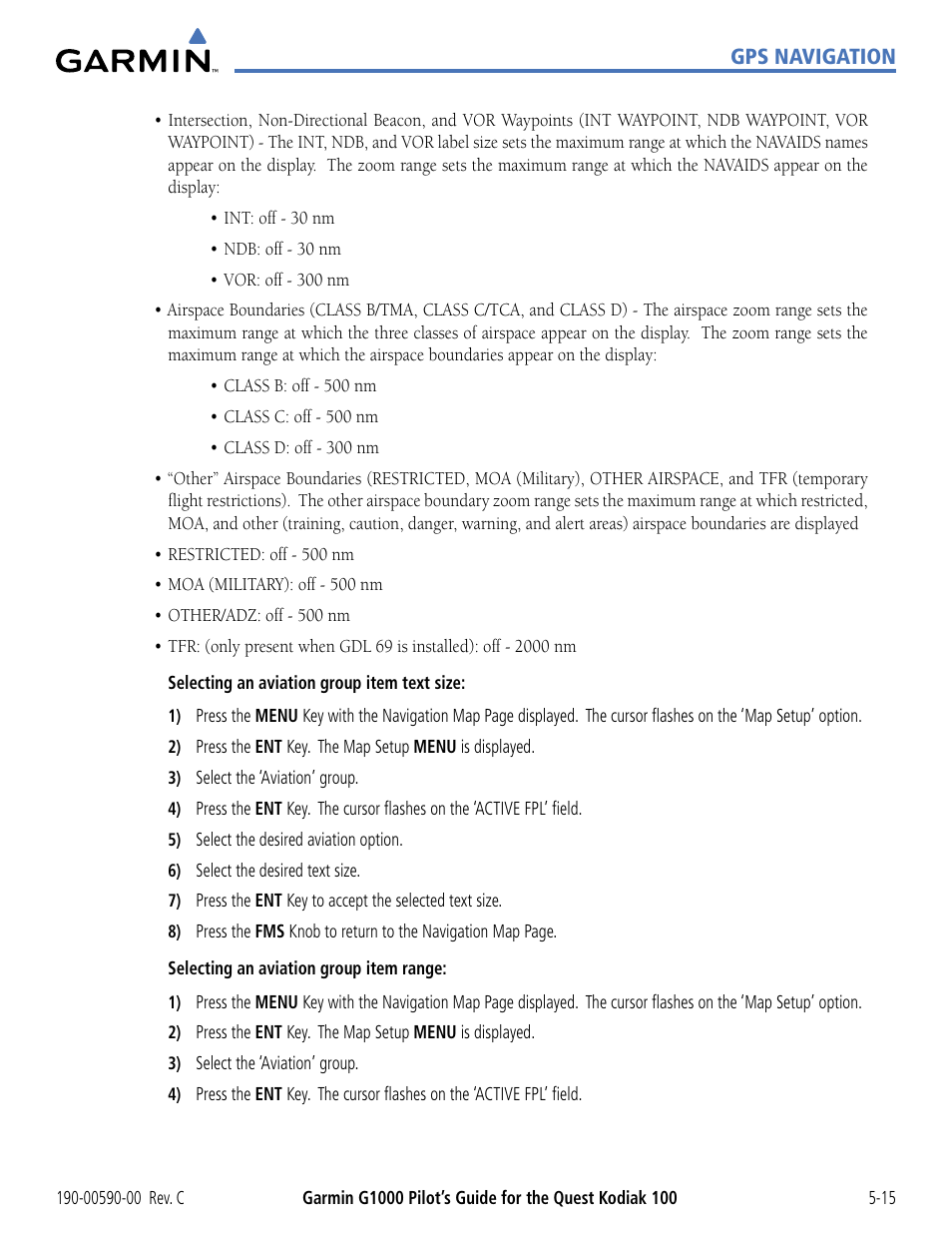 Garmin G1000 Quest Kodiak User Manual | Page 131 / 340