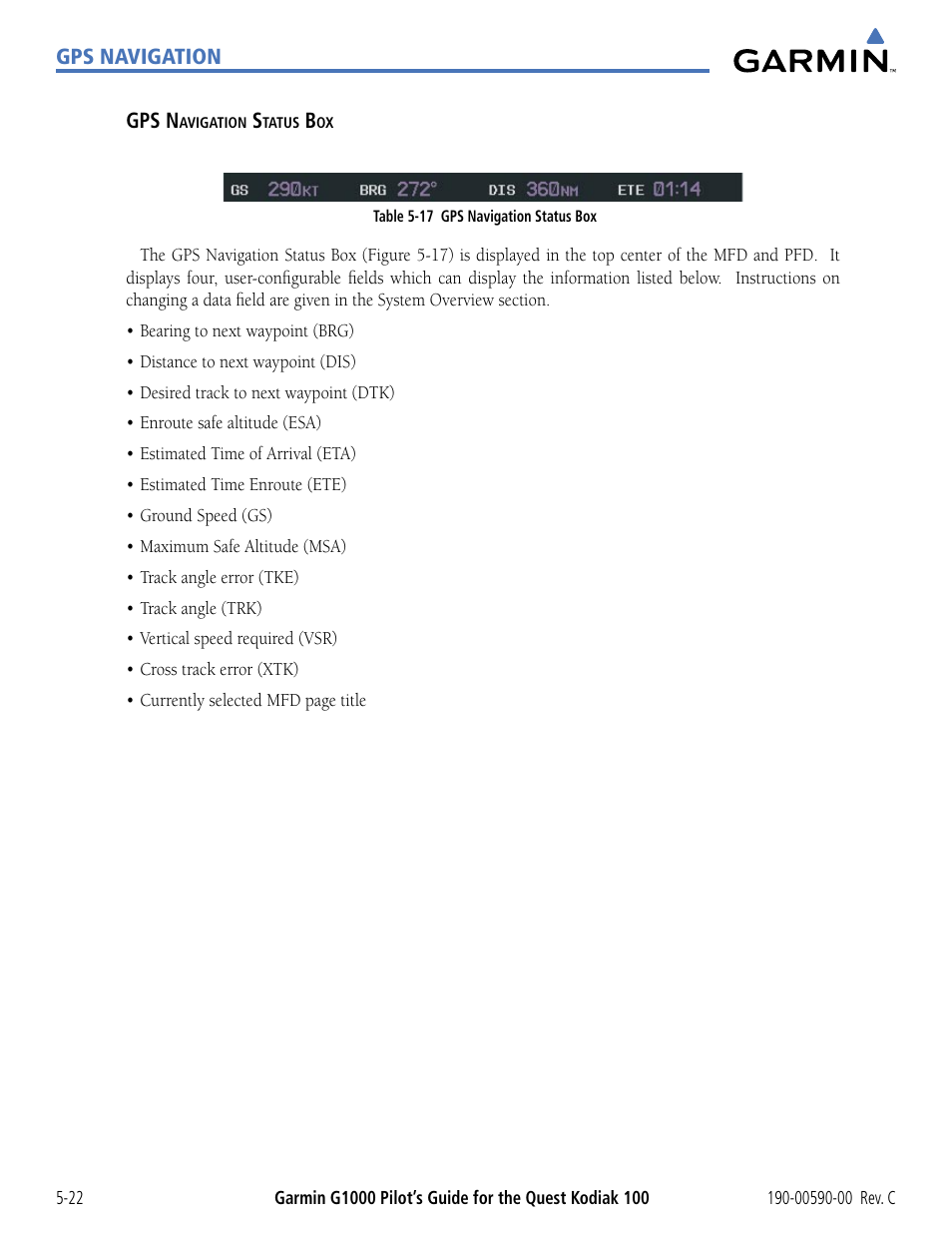 Garmin G1000 Quest Kodiak User Manual | Page 138 / 340