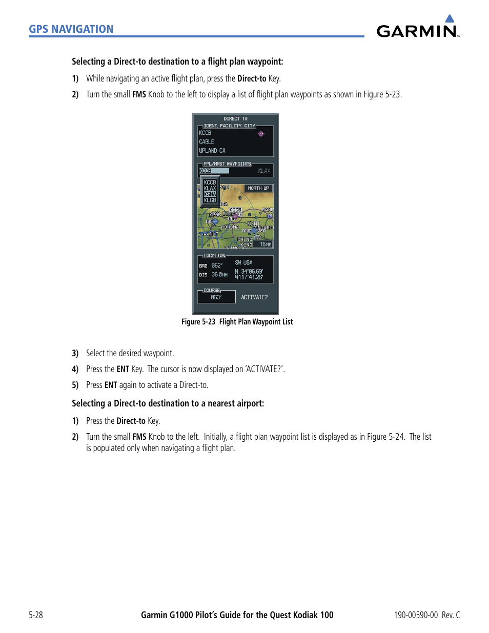 Garmin G1000 Quest Kodiak User Manual | Page 144 / 340
