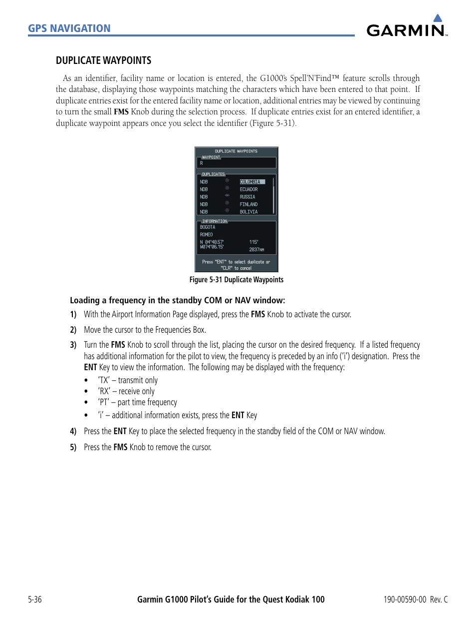 Garmin G1000 Quest Kodiak User Manual | Page 152 / 340