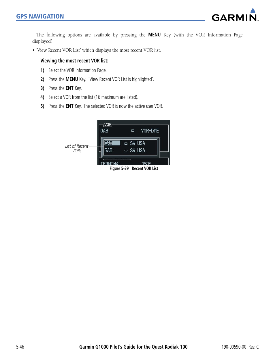 Garmin G1000 Quest Kodiak User Manual | Page 162 / 340