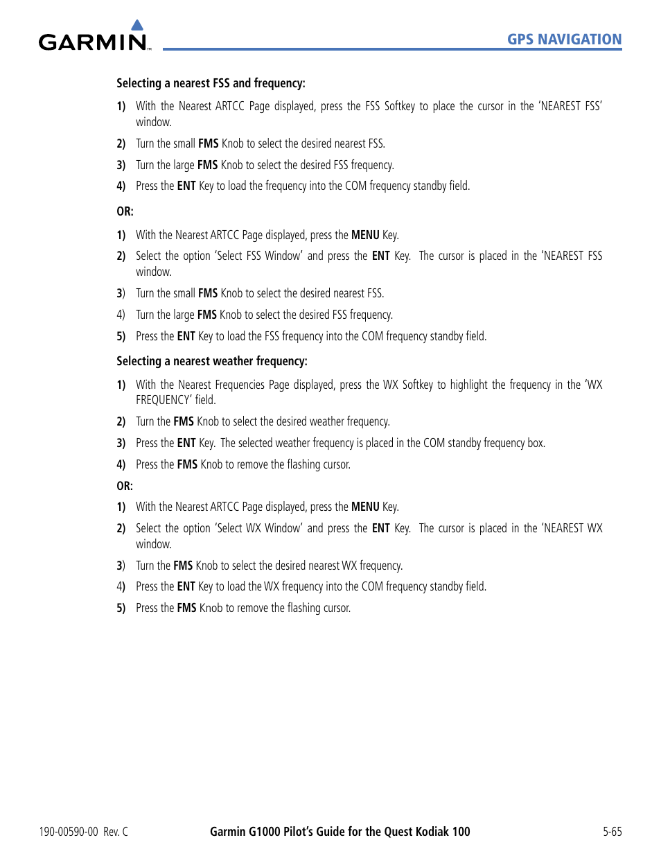 Garmin G1000 Quest Kodiak User Manual | Page 181 / 340