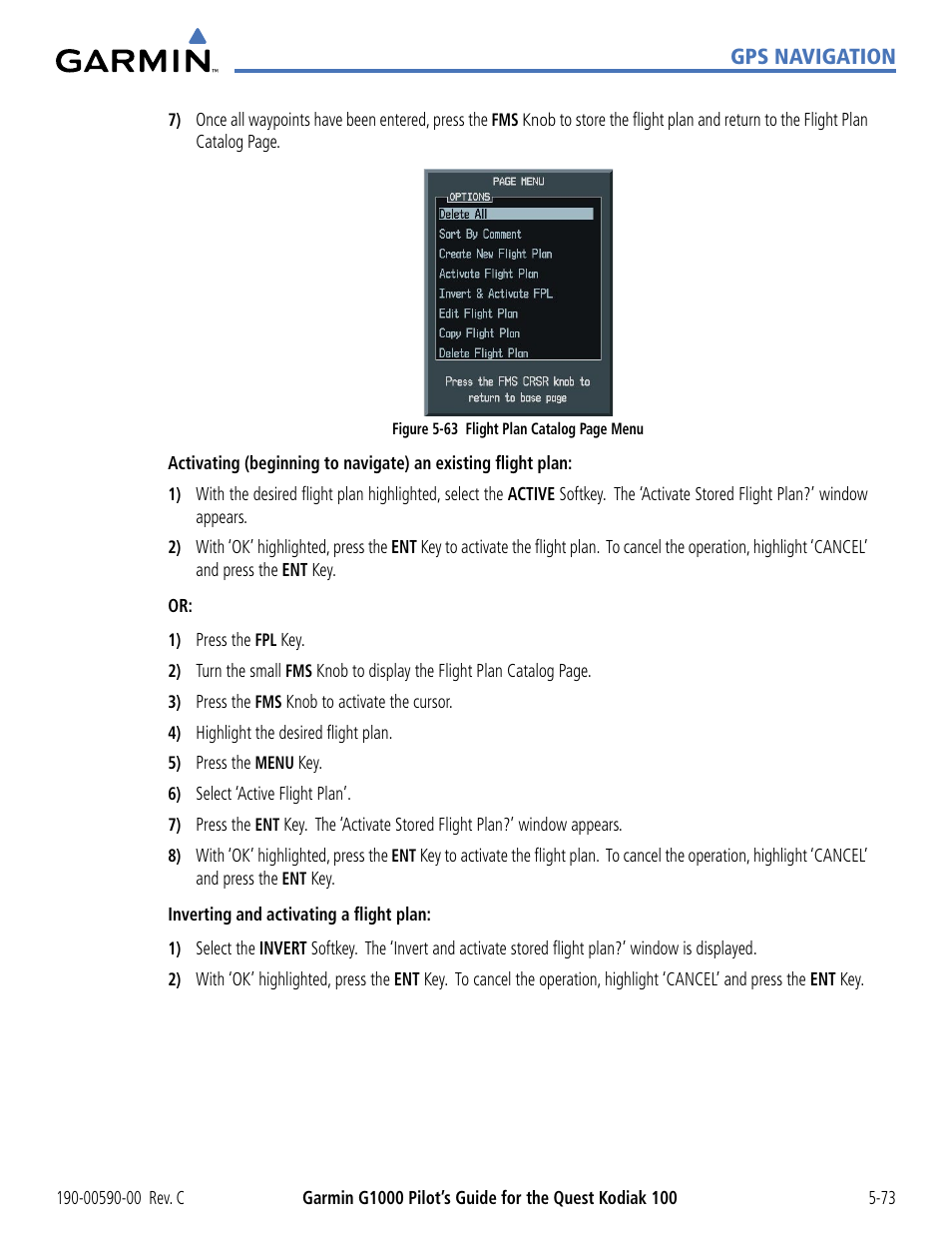 Garmin G1000 Quest Kodiak User Manual | Page 189 / 340