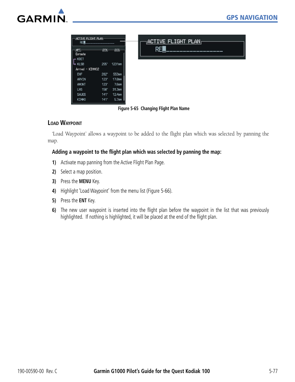 Garmin G1000 Quest Kodiak User Manual | Page 193 / 340