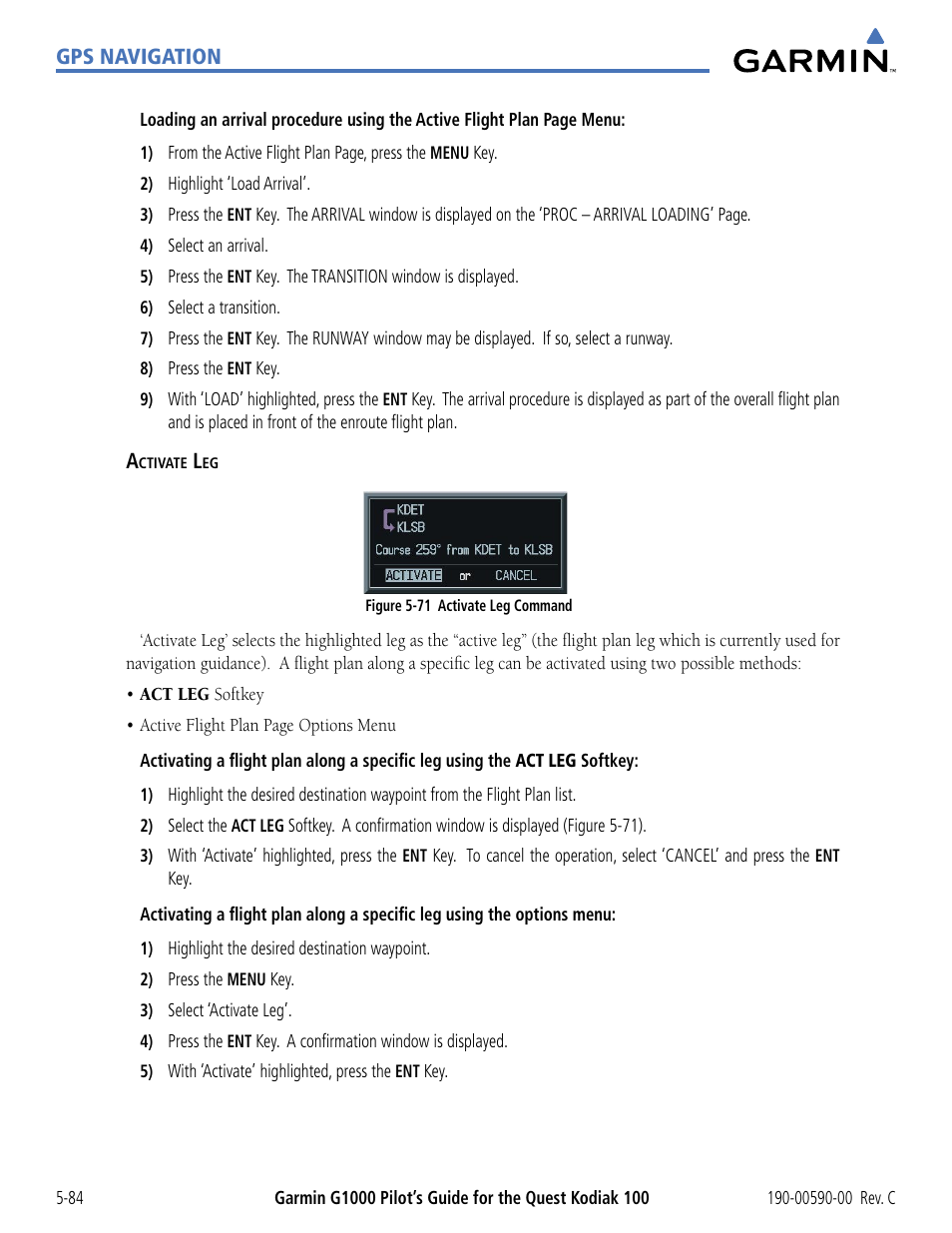 Garmin G1000 Quest Kodiak User Manual | Page 200 / 340