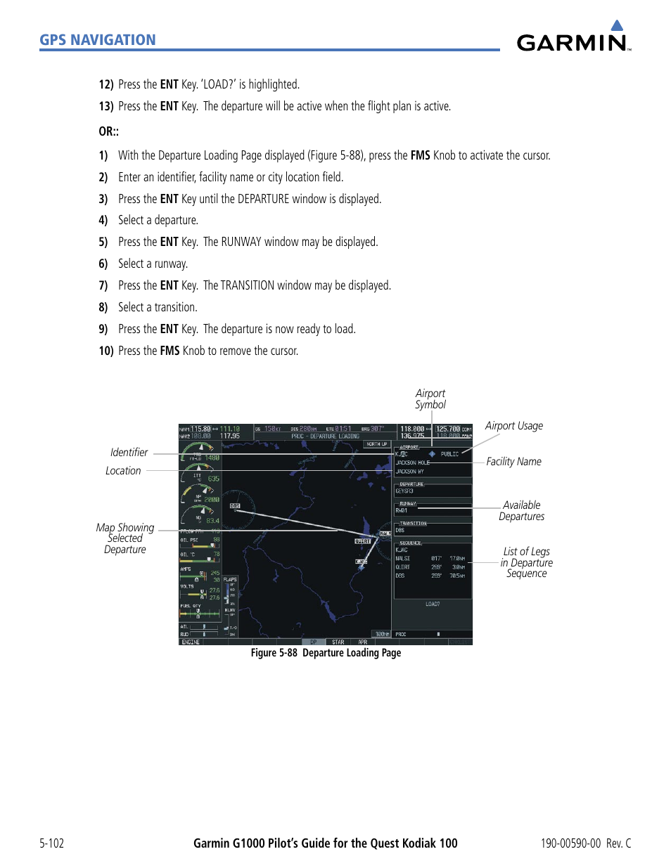 Gps navigation | Garmin G1000 Quest Kodiak User Manual | Page 218 / 340