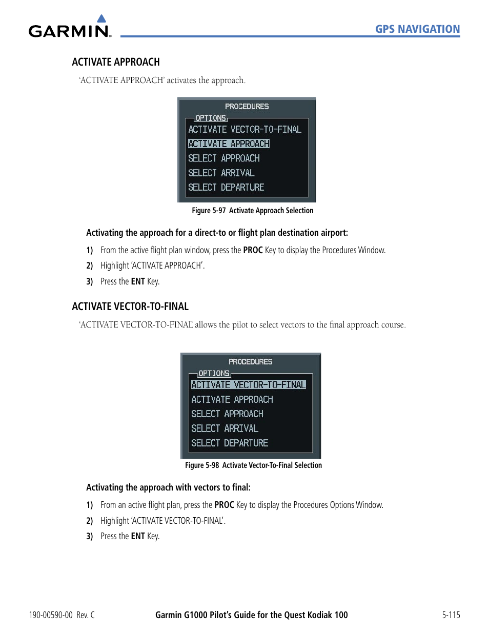 Garmin G1000 Quest Kodiak User Manual | Page 231 / 340