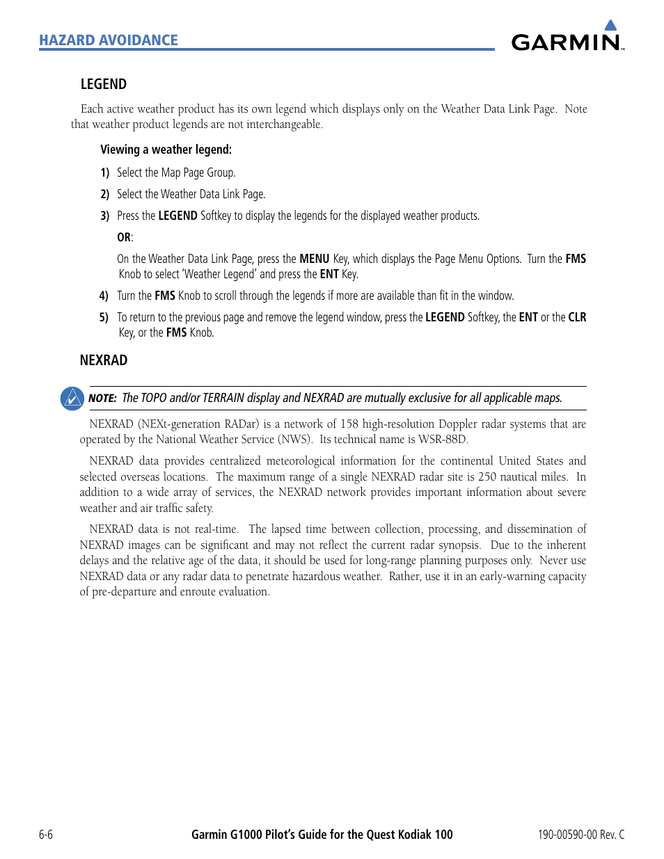 Garmin G1000 Quest Kodiak User Manual | Page 238 / 340