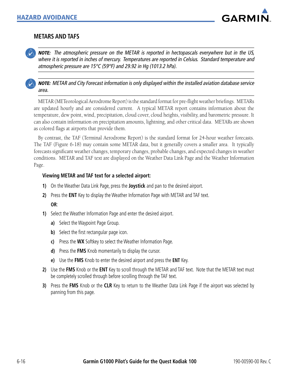 Garmin G1000 Quest Kodiak User Manual | Page 248 / 340