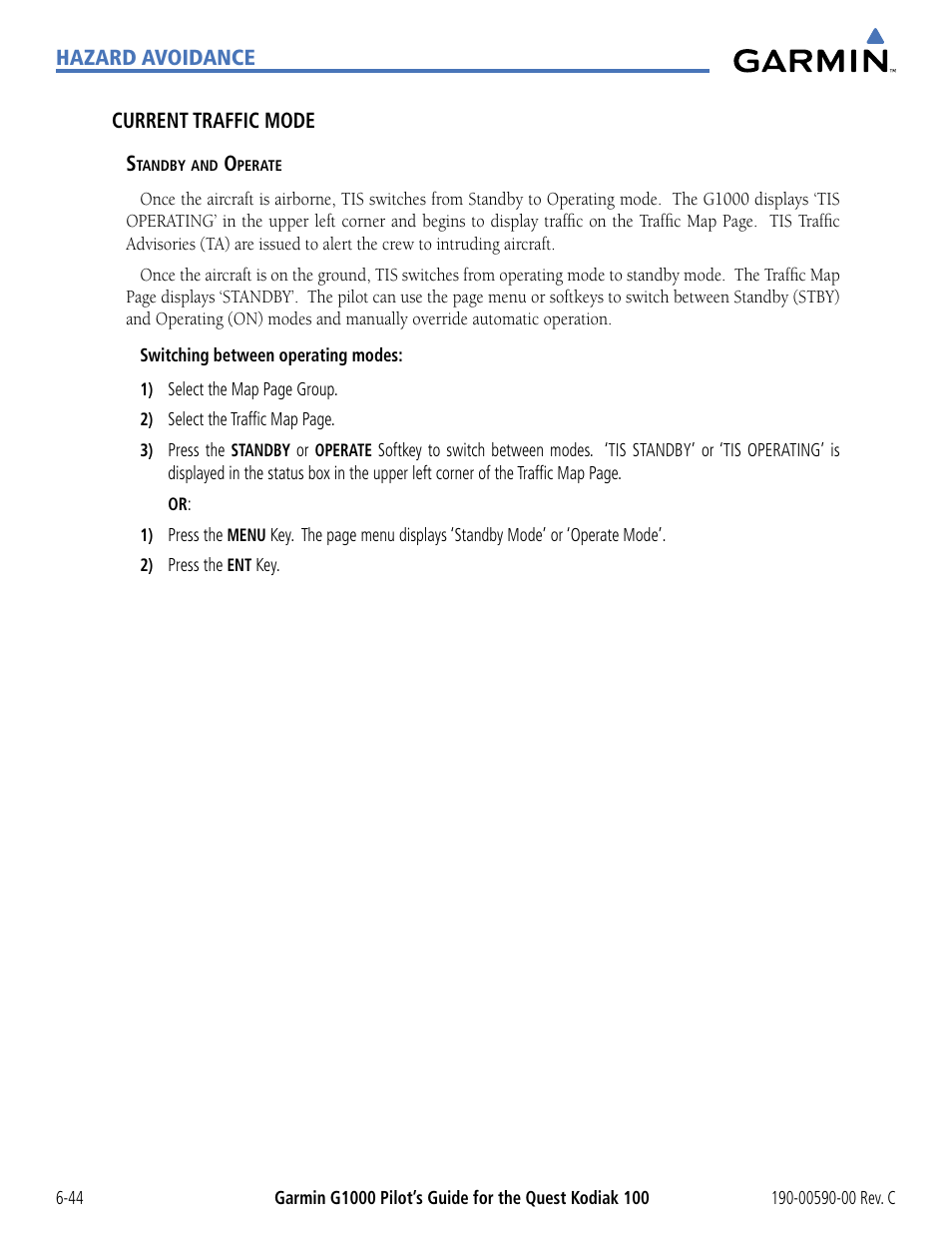 Garmin G1000 Quest Kodiak User Manual | Page 276 / 340