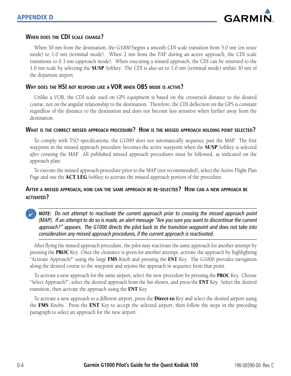 Garmin G1000 Quest Kodiak User Manual | Page 328 / 340