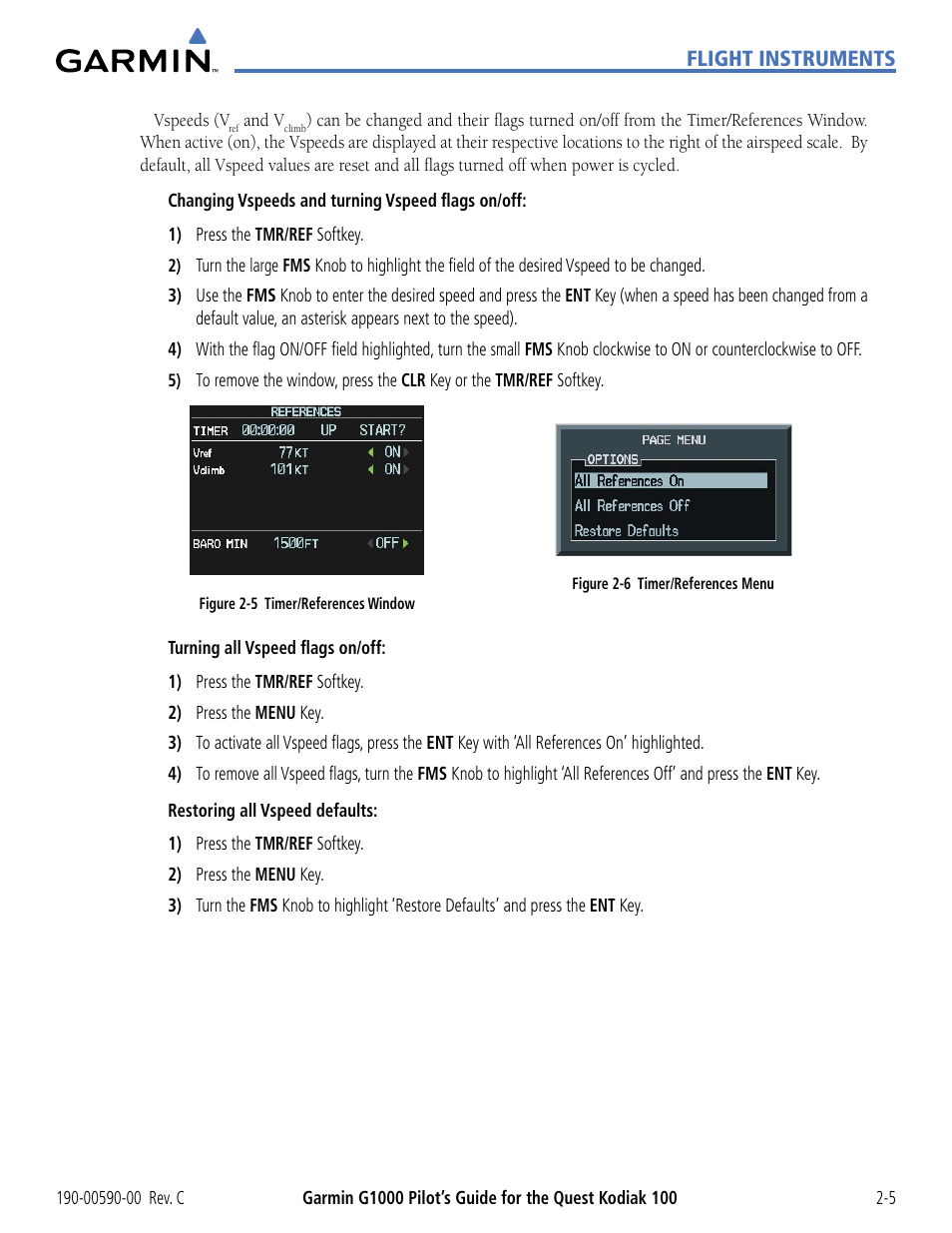 Flight instruments | Garmin G1000 Quest Kodiak User Manual | Page 49 / 340