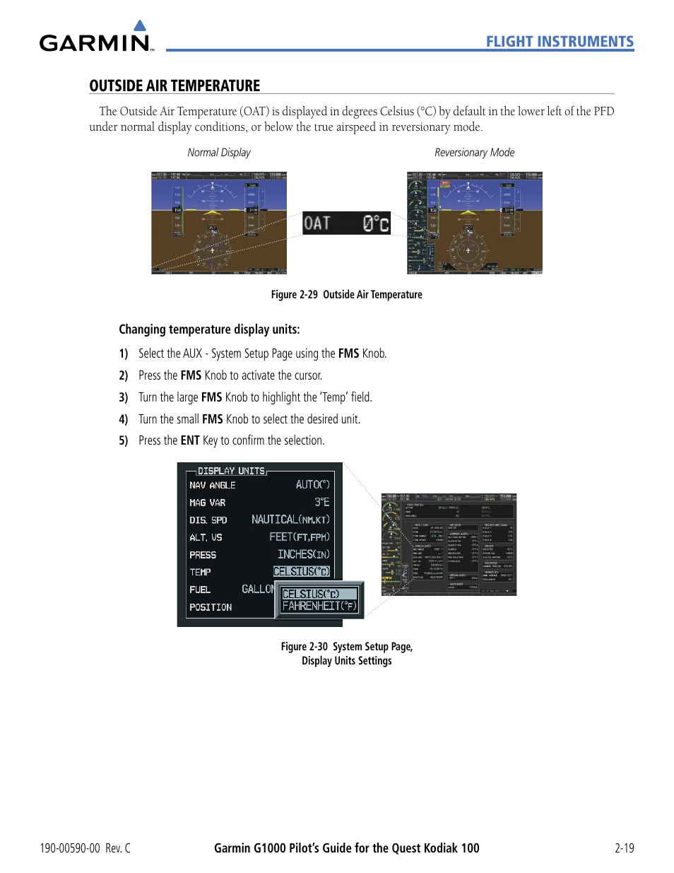 Outside air temperature | Garmin G1000 Quest Kodiak User Manual | Page 63 / 340